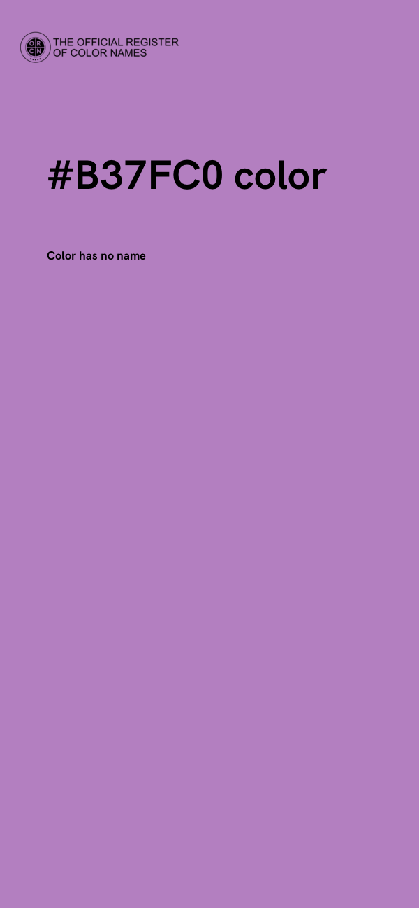 #B37FC0 color image