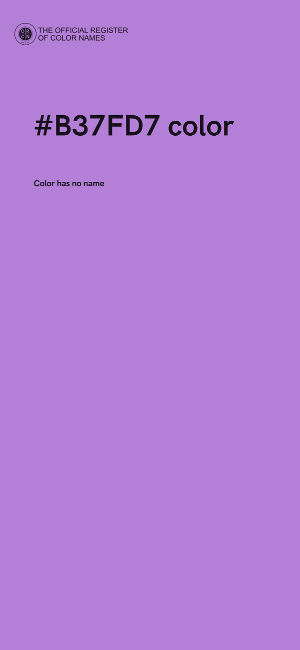 #B37FD7 color image