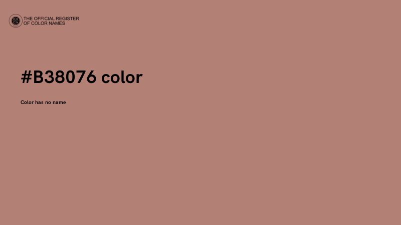 #B38076 color image