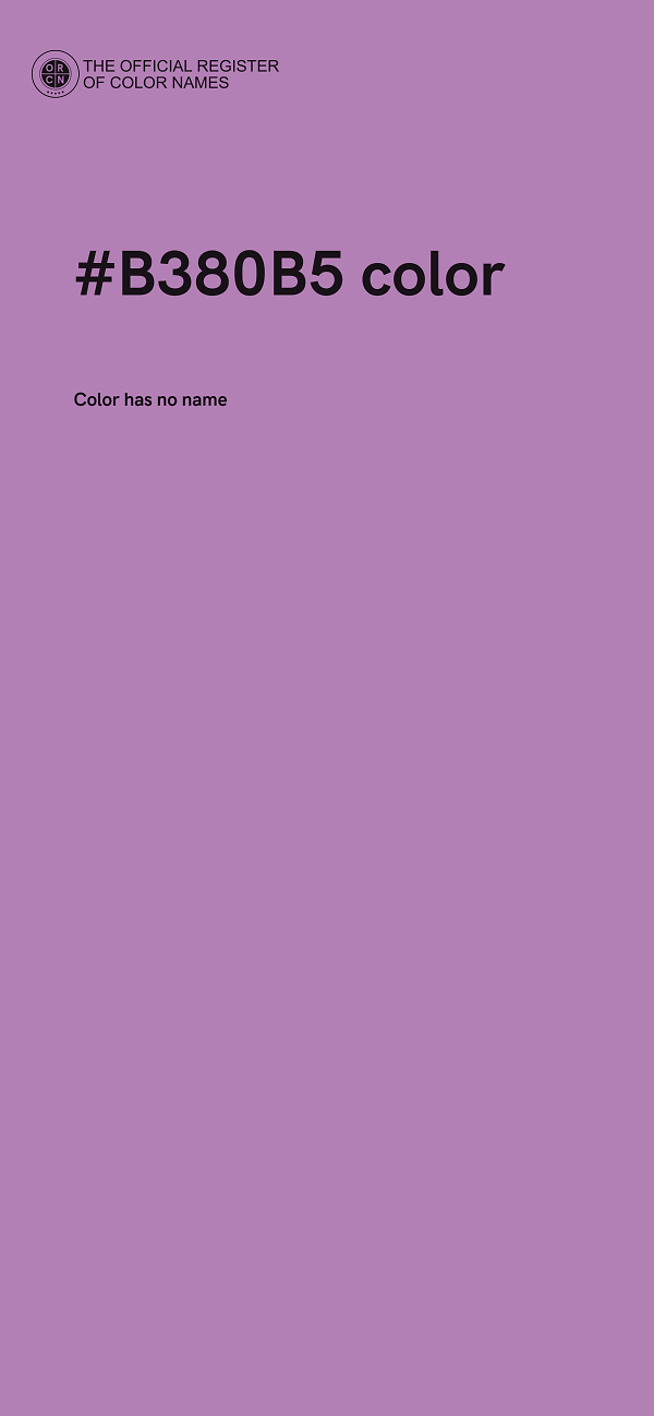 #B380B5 color image
