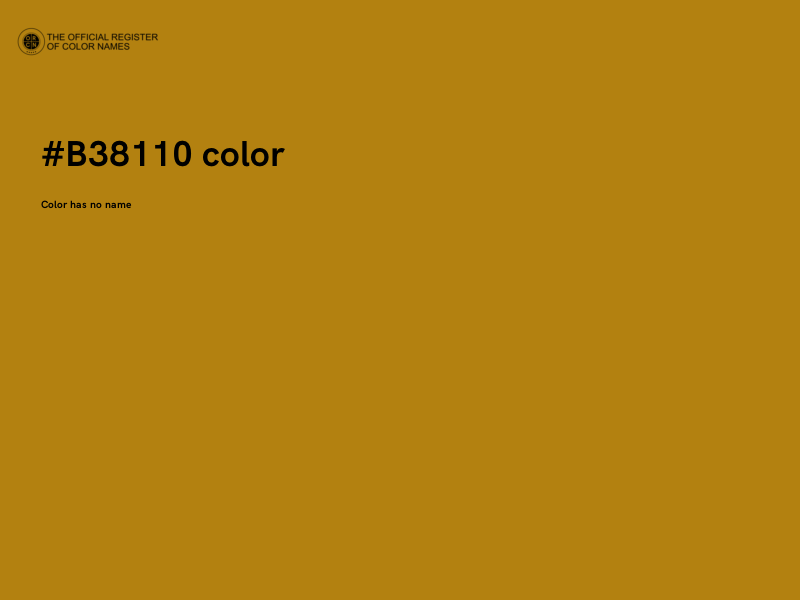 #B38110 color image