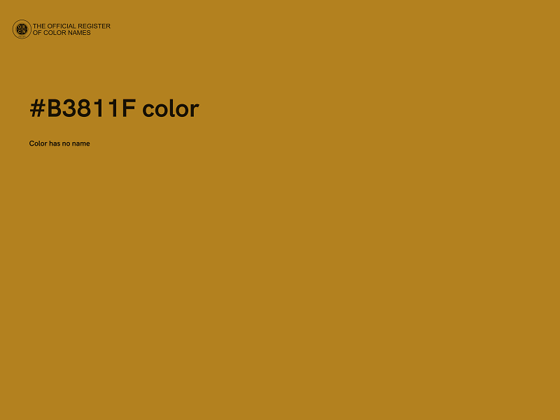 #B3811F color image