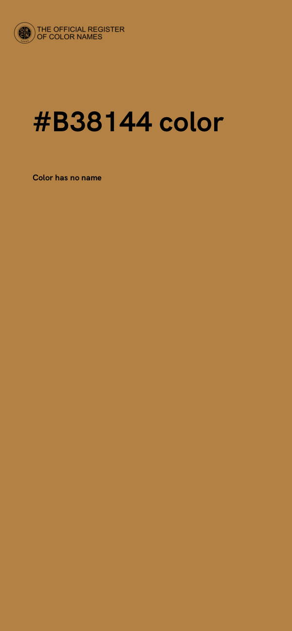 #B38144 color image