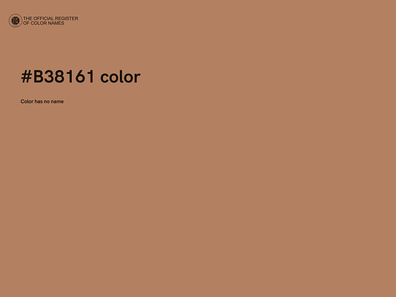#B38161 color image