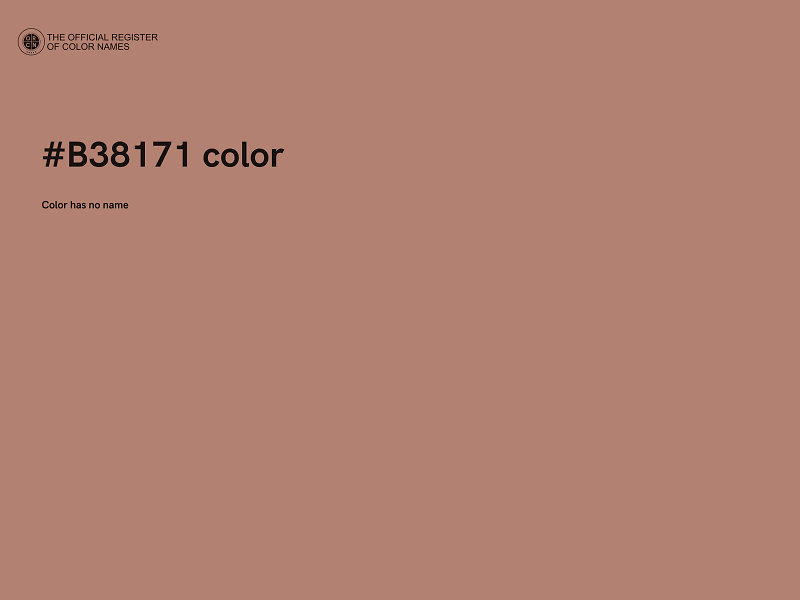 #B38171 color image