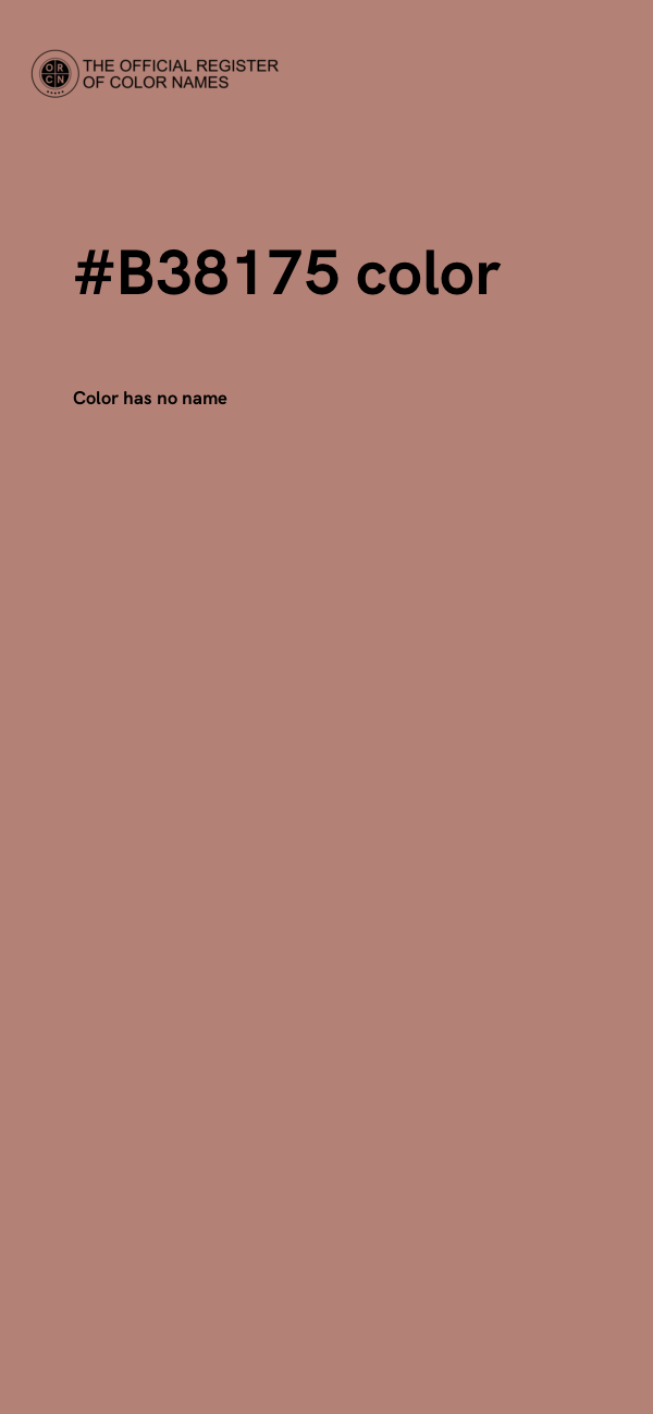 #B38175 color image