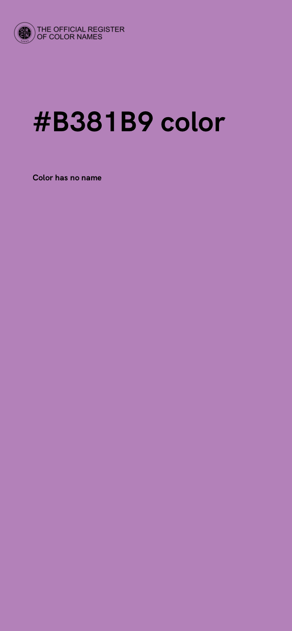 #B381B9 color image