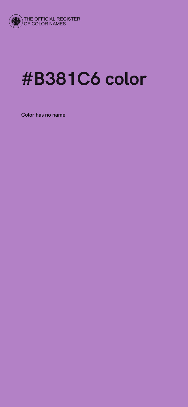 #B381C6 color image