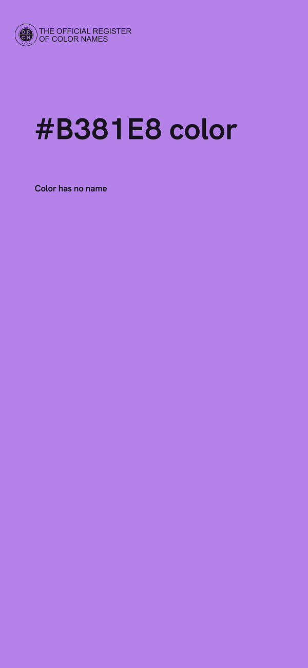 #B381E8 color image