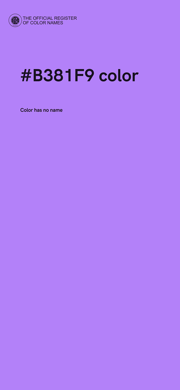 #B381F9 color image
