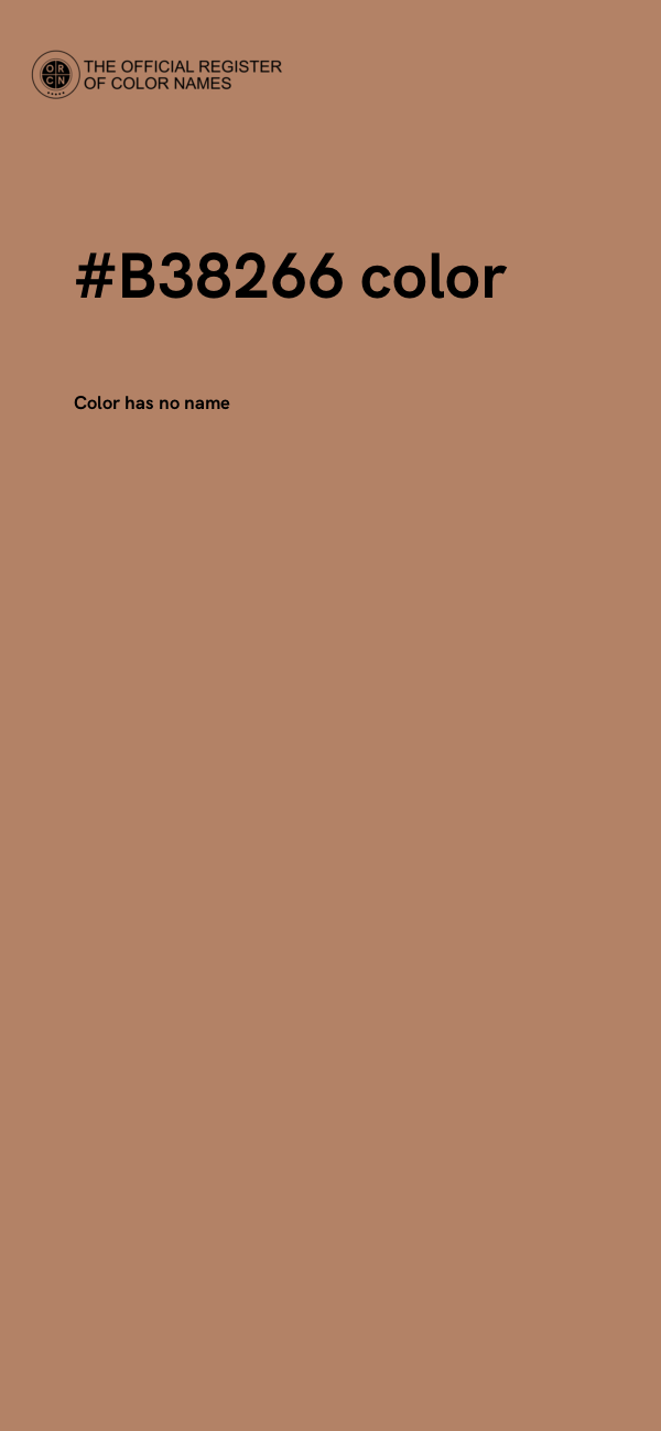 #B38266 color image