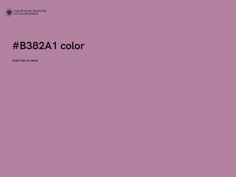 #B382A1 color image