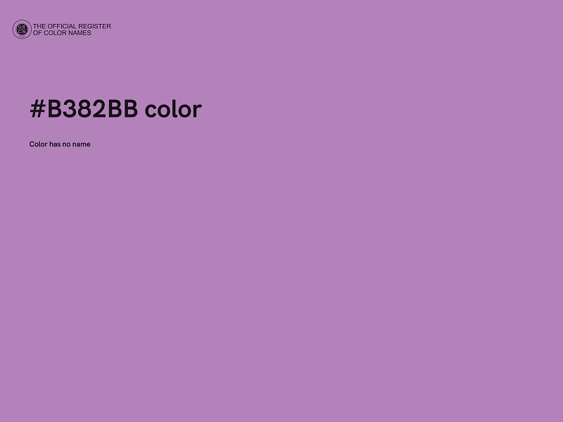 #B382BB color image