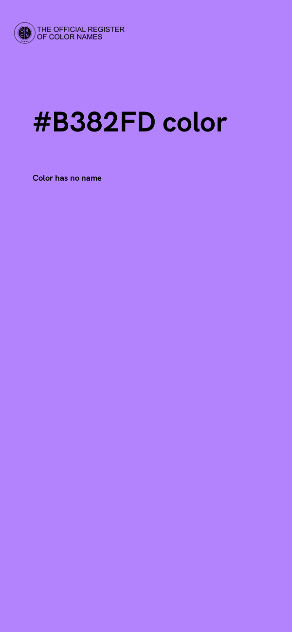 #B382FD color image