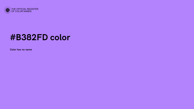 #B382FD color image