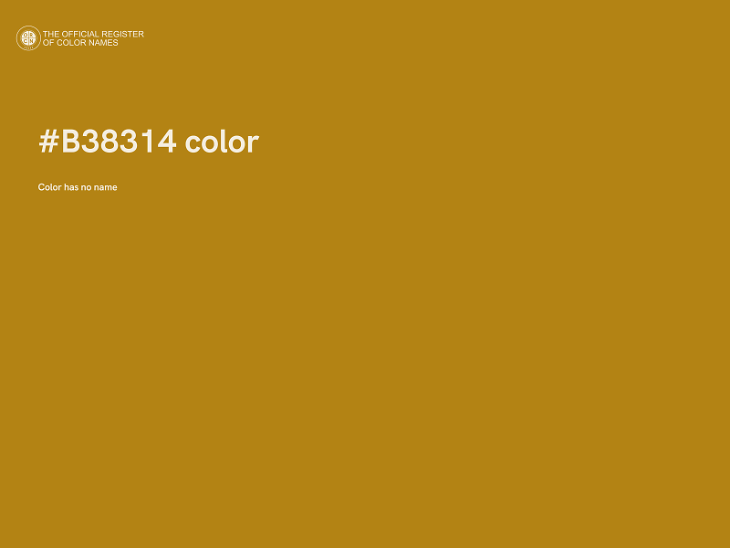 #B38314 color image