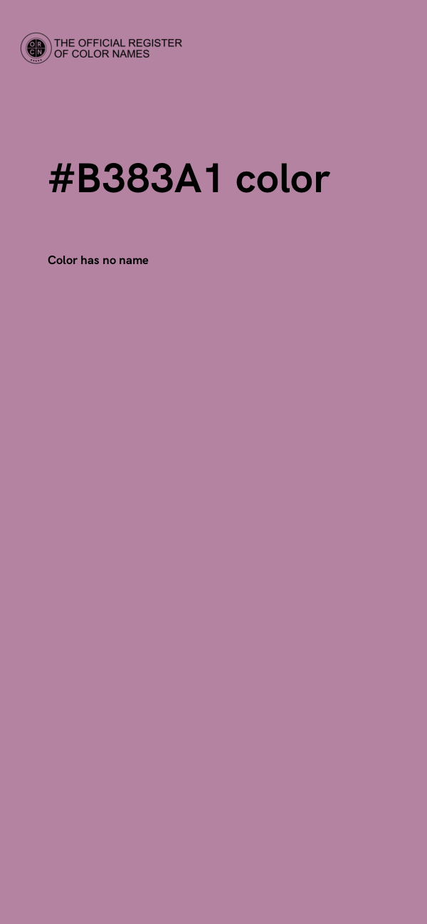 #B383A1 color image