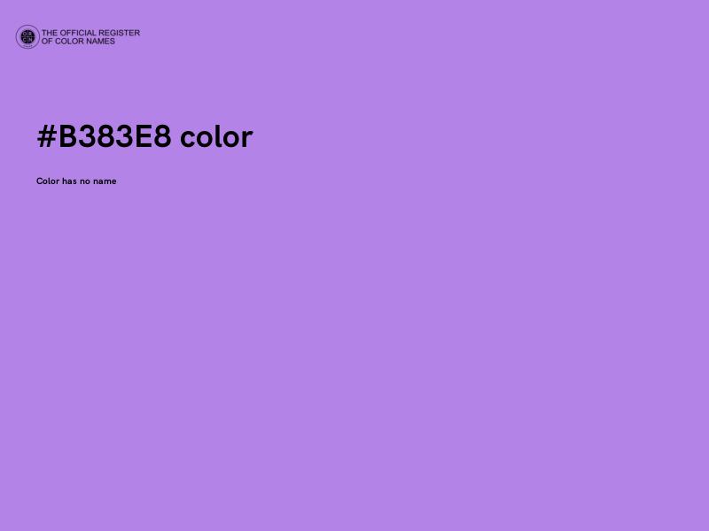 #B383E8 color image