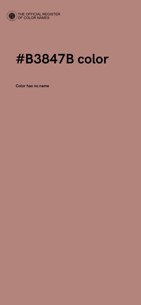 #B3847B color image