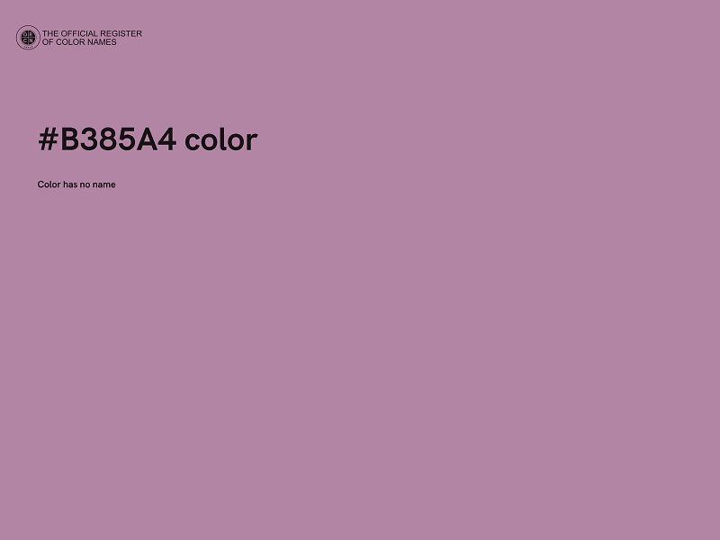 #B385A4 color image