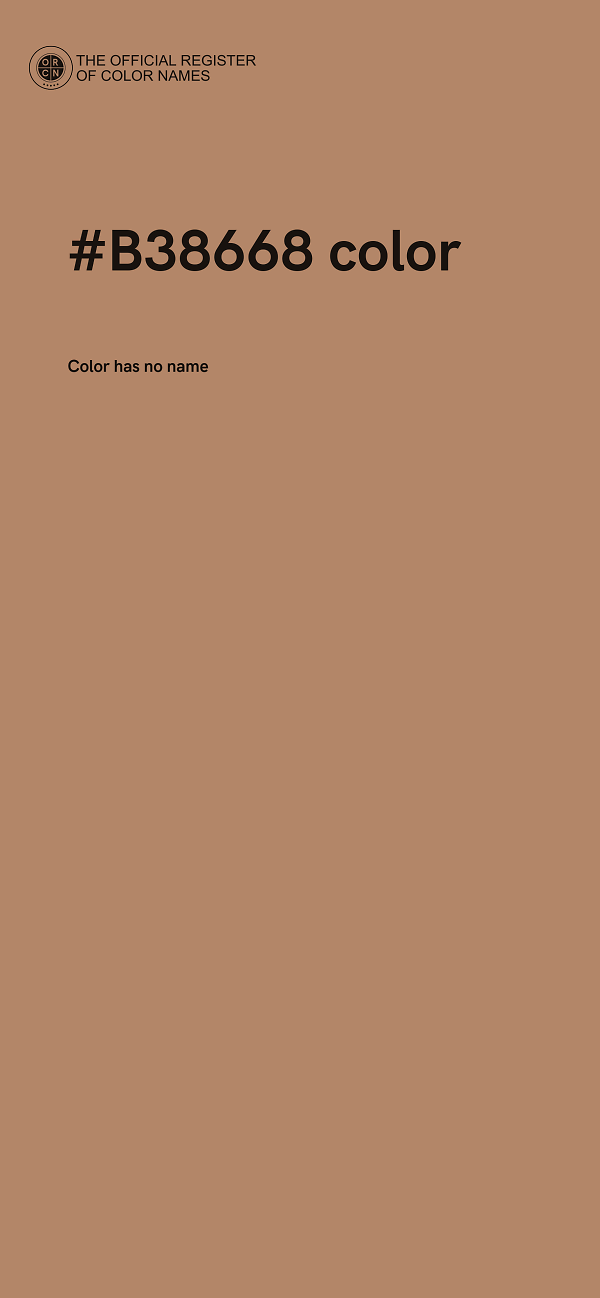 #B38668 color image