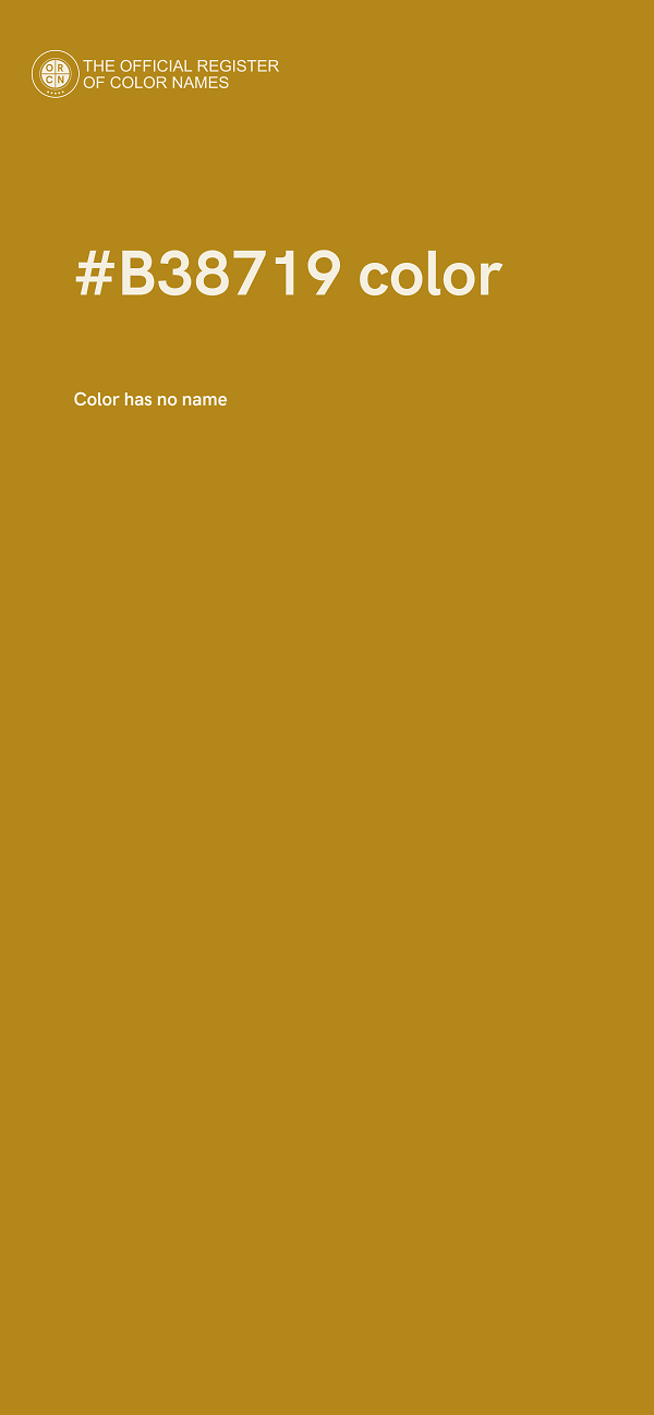 #B38719 color image
