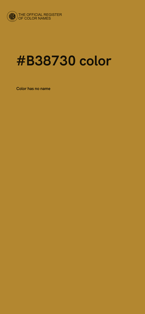#B38730 color image