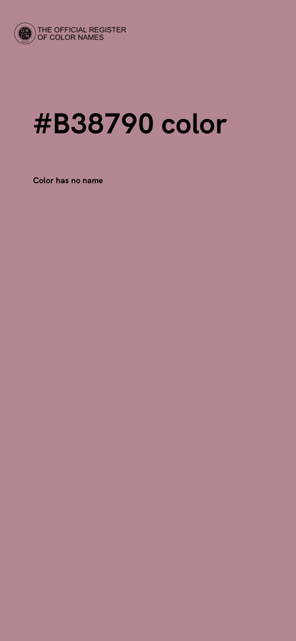 #B38790 color image