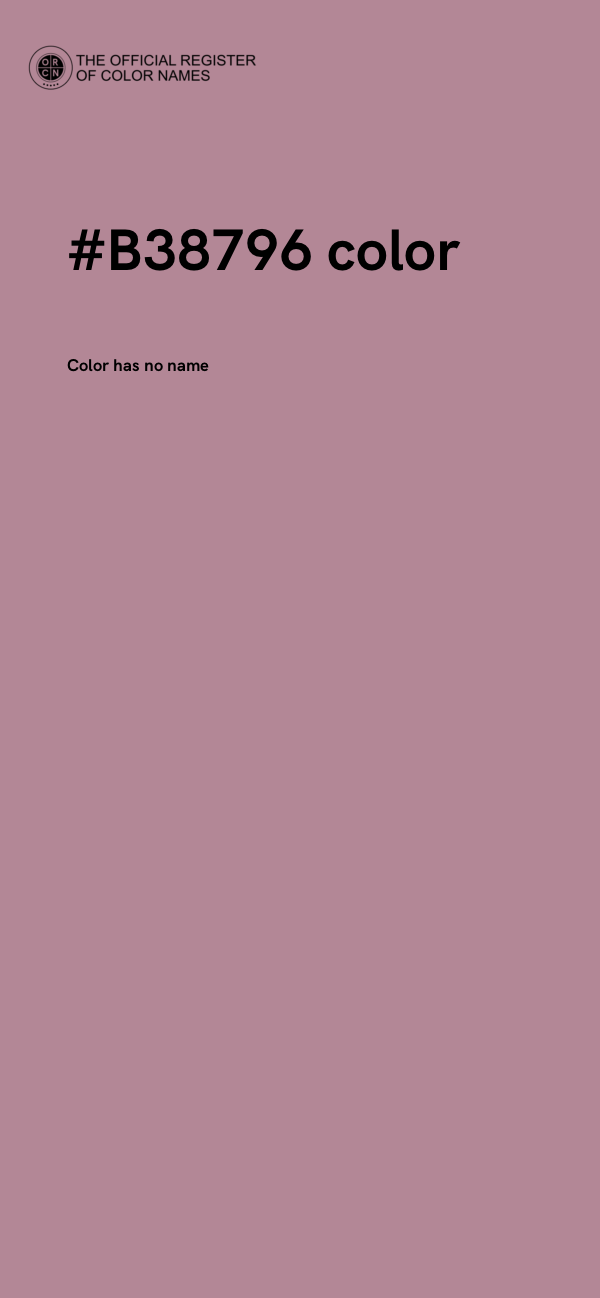 #B38796 color image