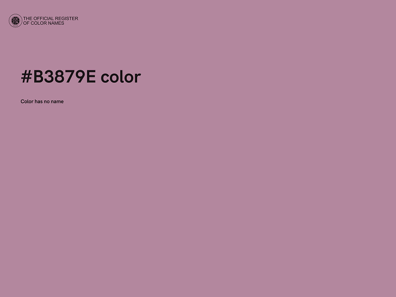 #B3879E color image