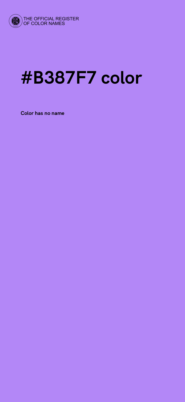 #B387F7 color image