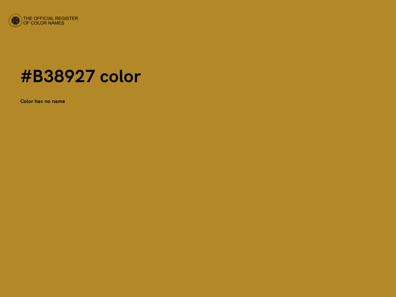 #B38927 color image