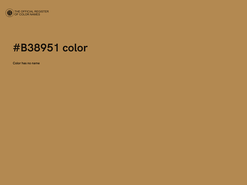 #B38951 color image