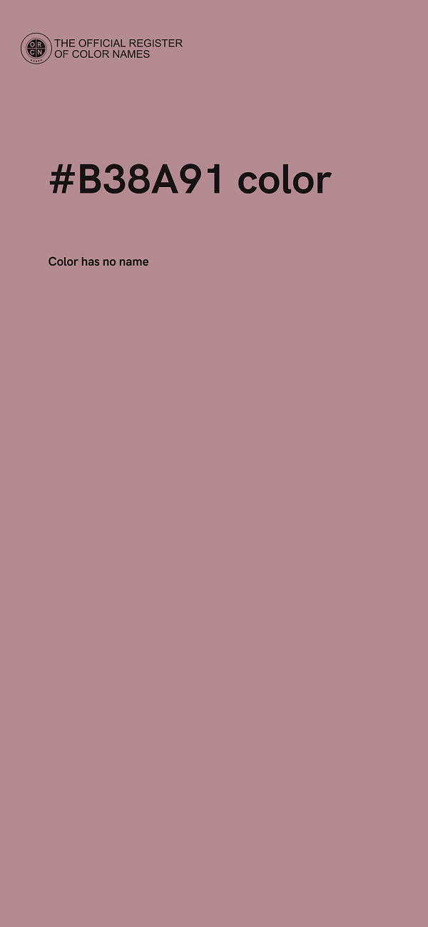 #B38A91 color image