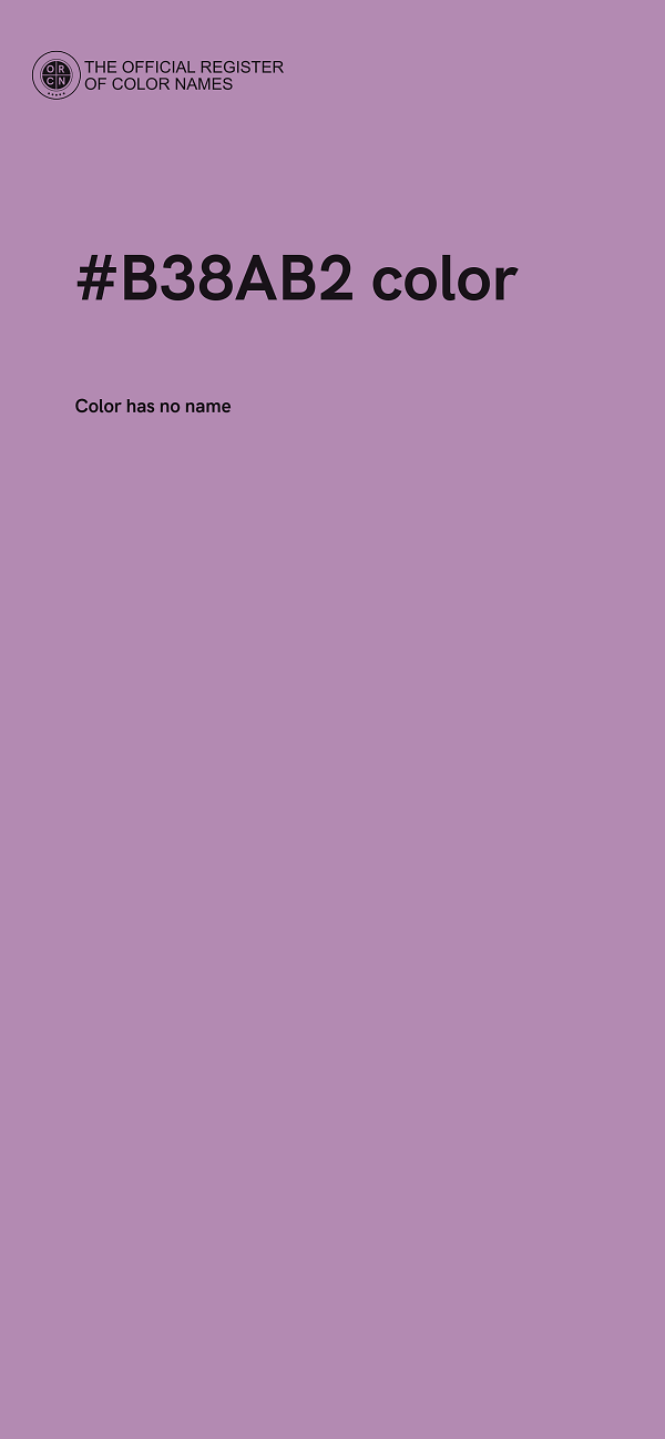 #B38AB2 color image