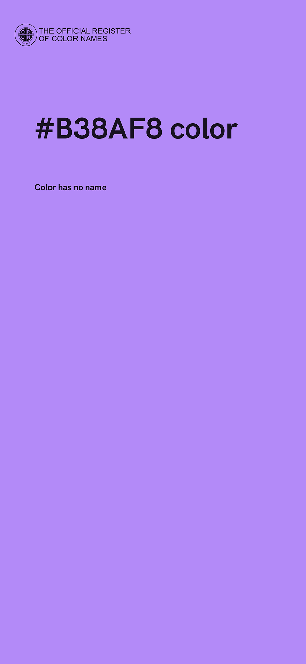 #B38AF8 color image