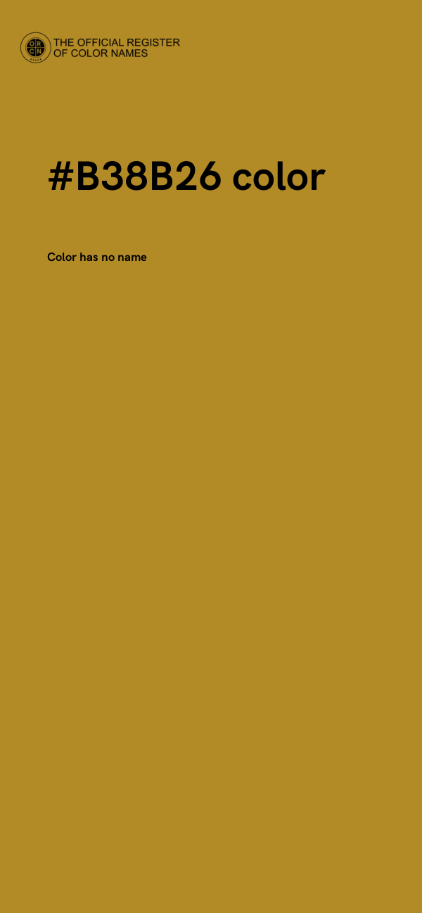 #B38B26 color image