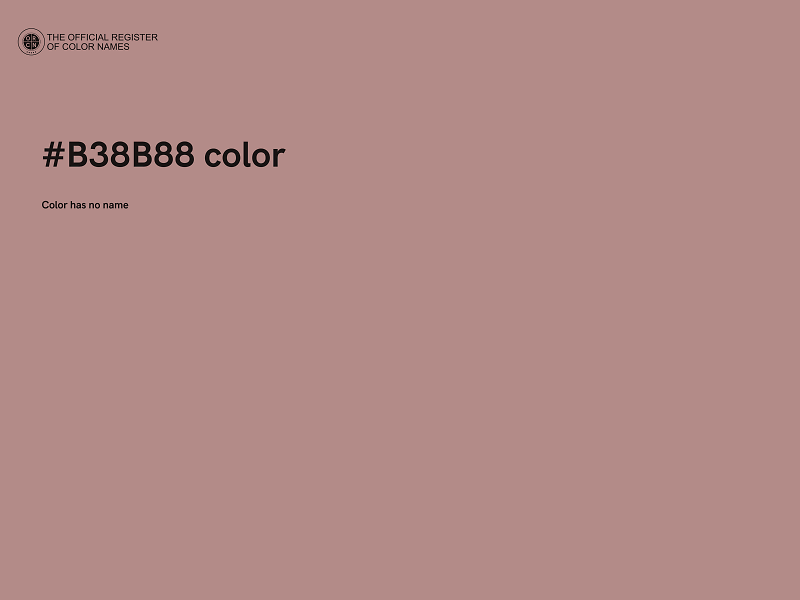 #B38B88 color image