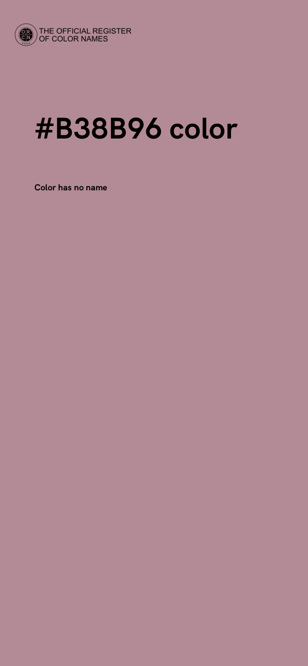 #B38B96 color image