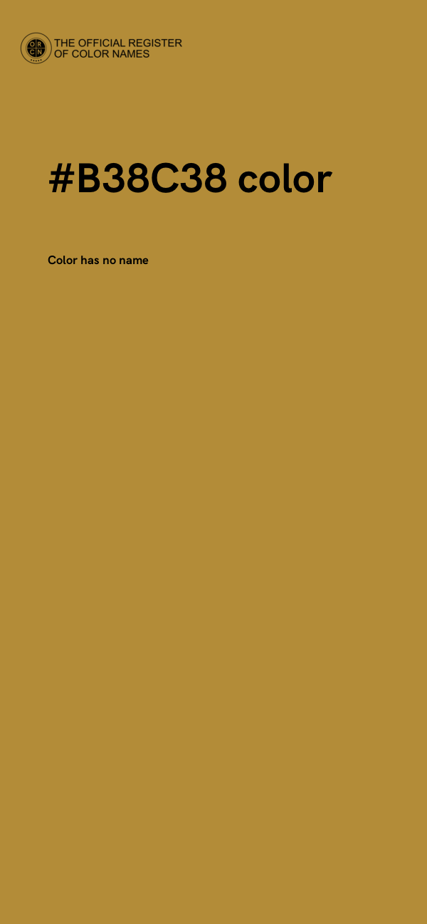 #B38C38 color image