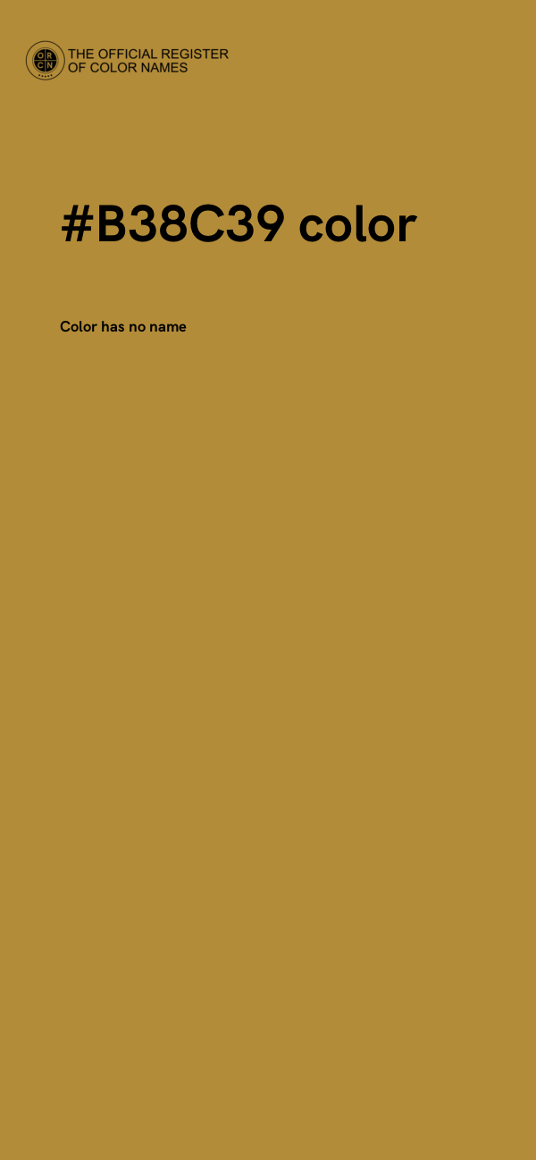 #B38C39 color image