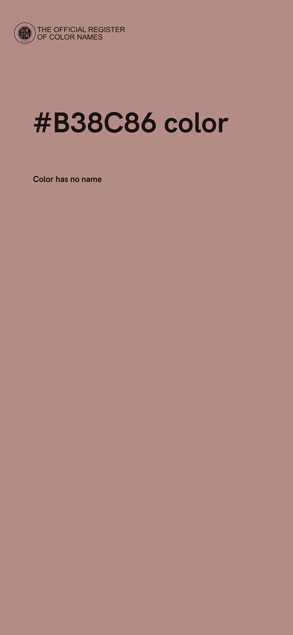 #B38C86 color image