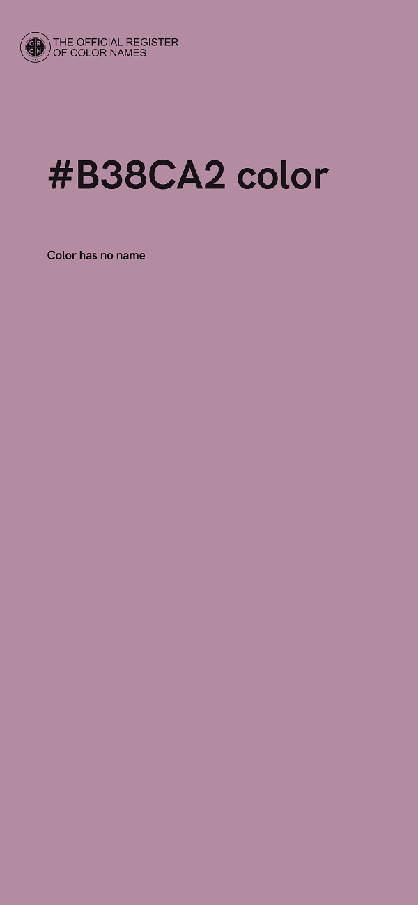 #B38CA2 color image