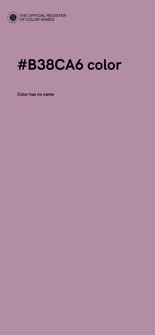 #B38CA6 color image