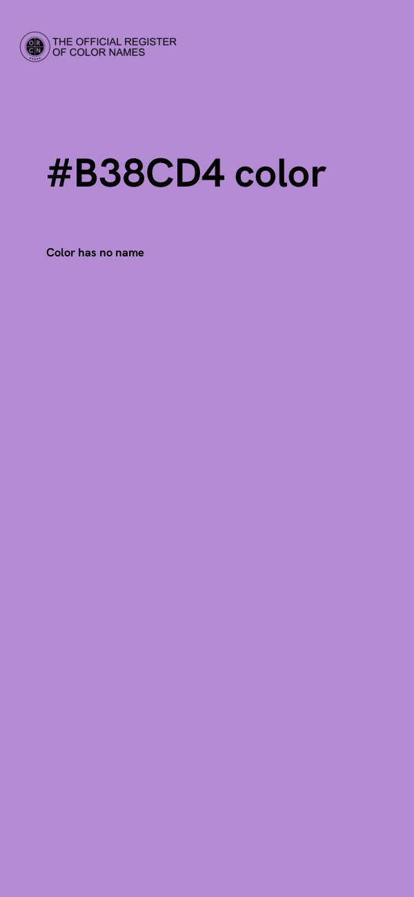#B38CD4 color image