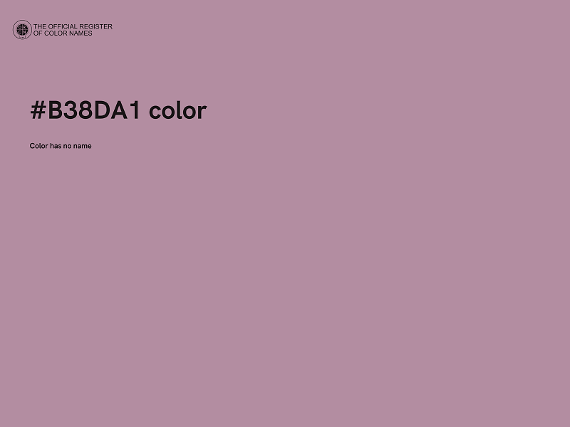 #B38DA1 color image