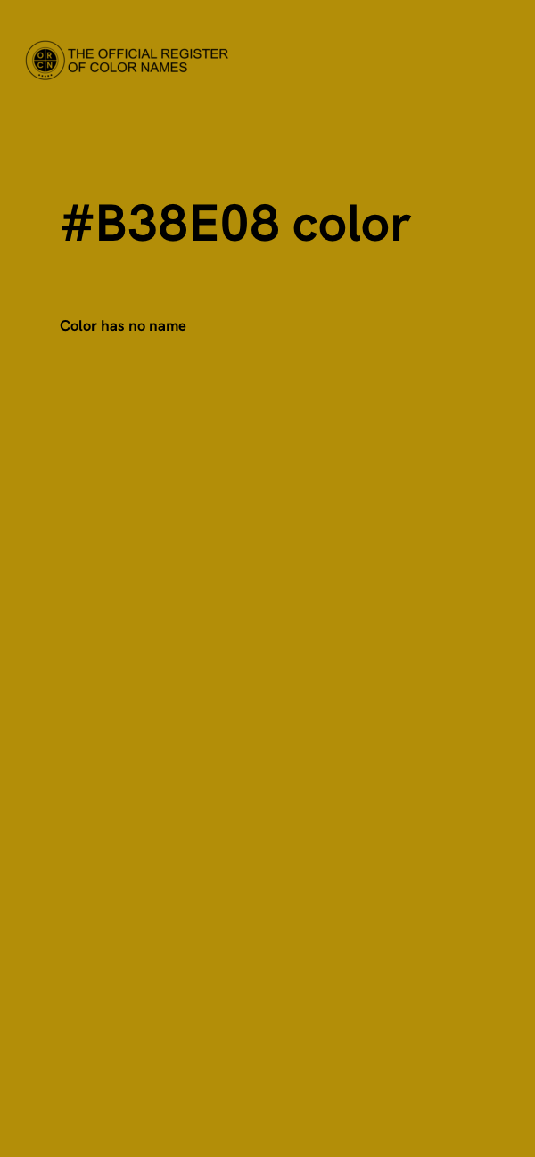 #B38E08 color image