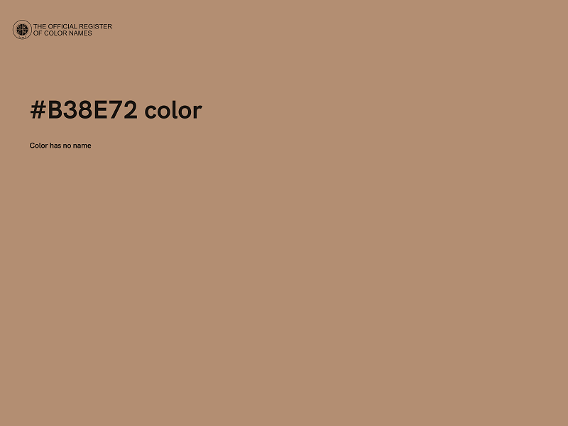 #B38E72 color image