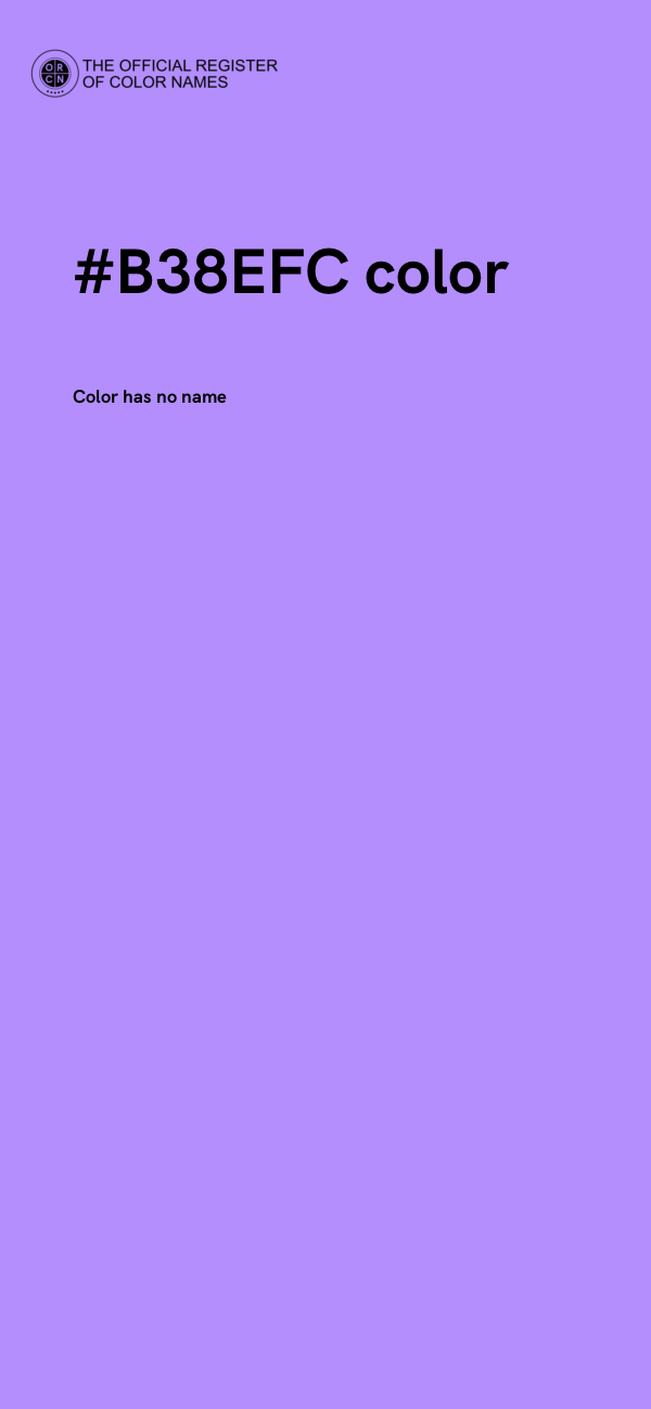 #B38EFC color image