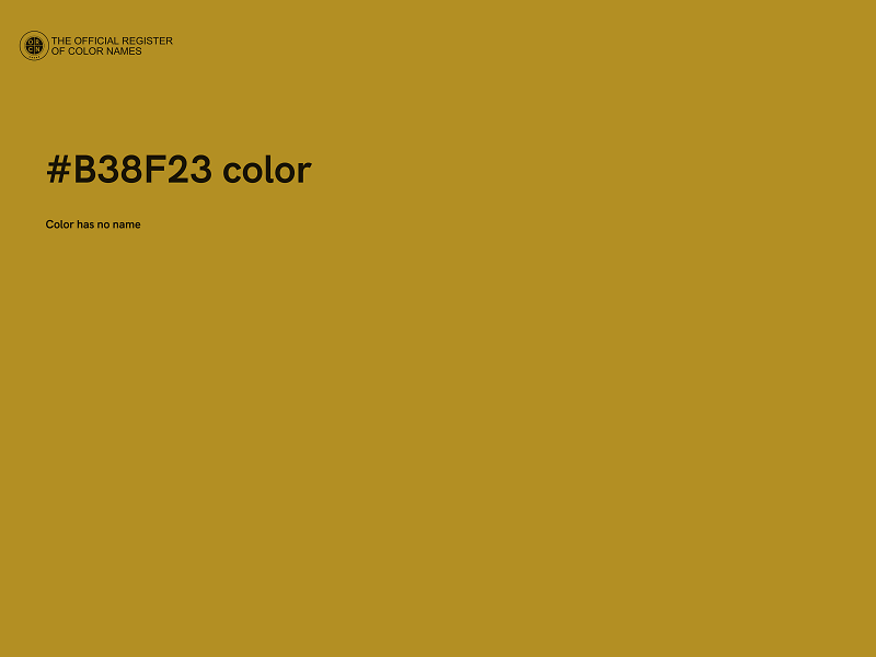 #B38F23 color image